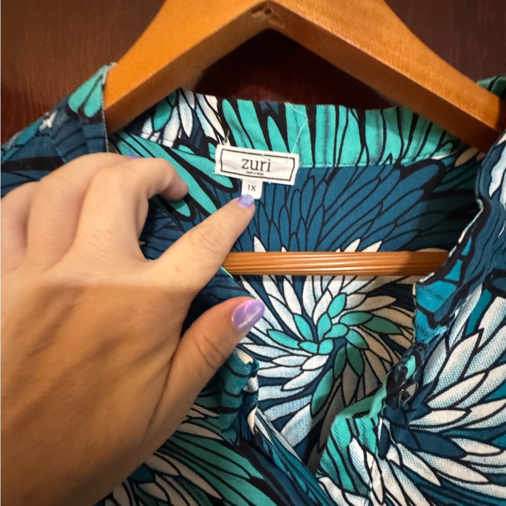Zuri Hello Dahlia Dress 1X - Picture 5 of 8